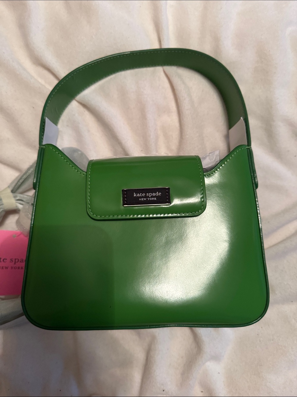 kate spade Green Patent Shoulder Bag with Top Handle
